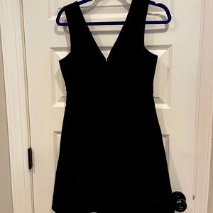 Deep V pleated JCREW cocktail dress